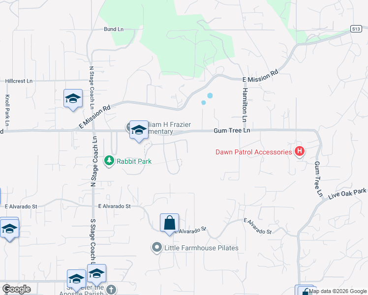 map of restaurants, bars, coffee shops, grocery stores, and more near 2067 James Gaynor Street in Fallbrook
