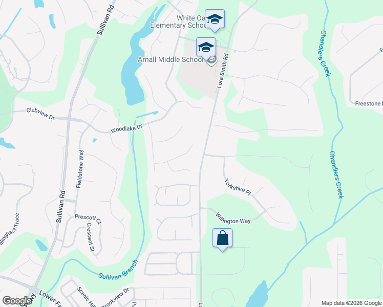 map of restaurants, bars, coffee shops, grocery stores, and more near 91 Mosswood Trail in Newnan