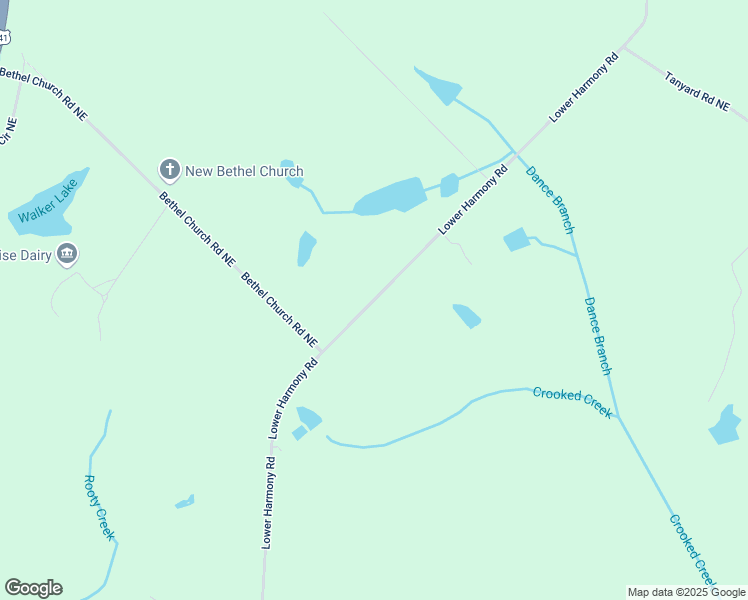 map of restaurants, bars, coffee shops, grocery stores, and more near 555 Lower Harmony Road in Eatonton