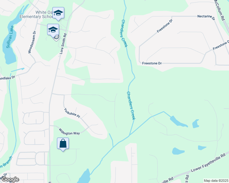 map of restaurants, bars, coffee shops, grocery stores, and more near 11 Waterford Place in Newnan