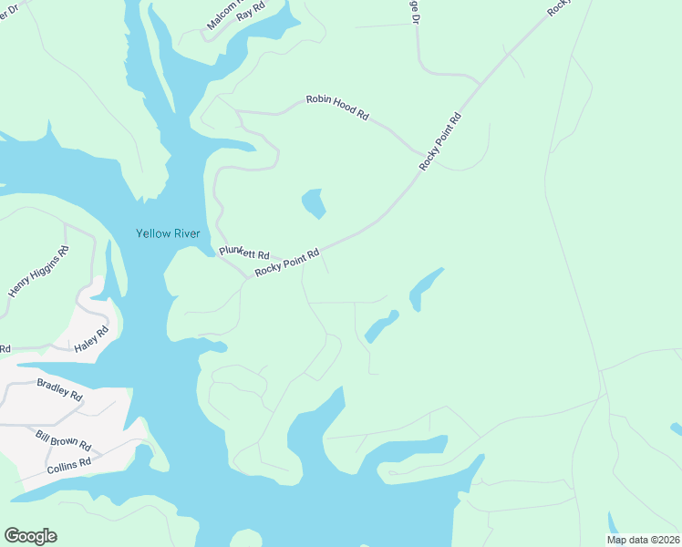 map of restaurants, bars, coffee shops, grocery stores, and more near 583 Rocky Point Road in Covington