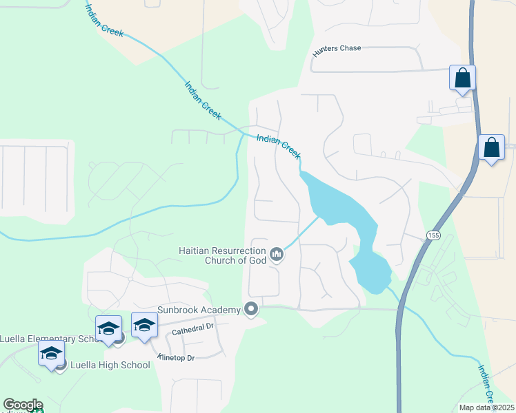 map of restaurants, bars, coffee shops, grocery stores, and more near 1000 Adie Cove in McDonough