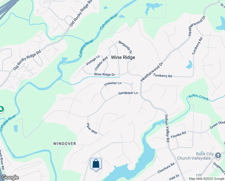 map of restaurants, bars, coffee shops, grocery stores, and more near 3055 Skylark Circle in Birmingham