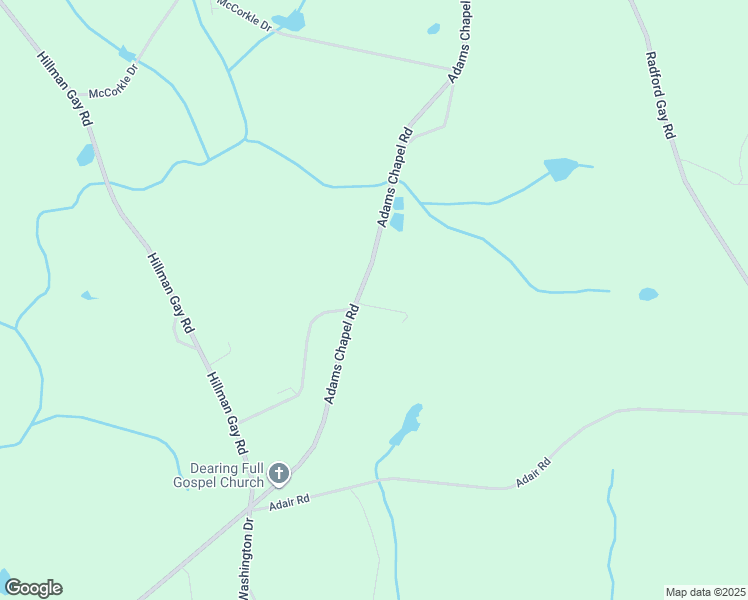 map of restaurants, bars, coffee shops, grocery stores, and more near 4892 Adams Chapel Road in Dearing