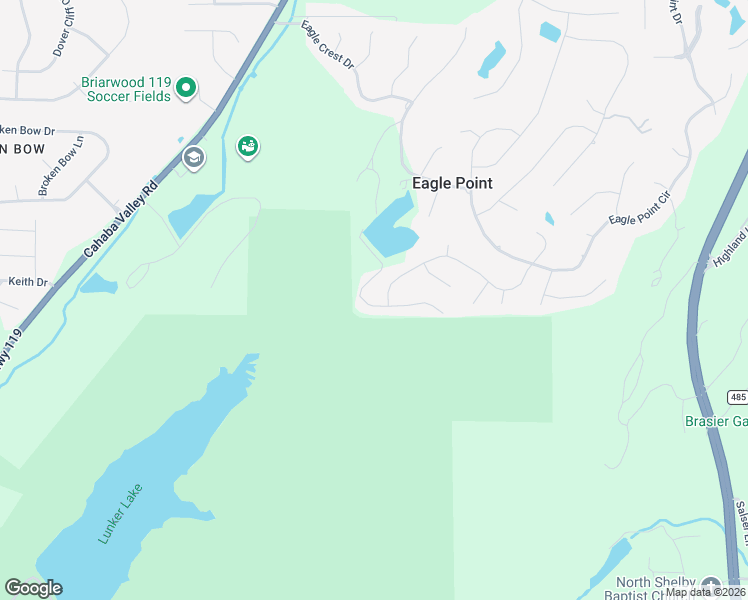 map of restaurants, bars, coffee shops, grocery stores, and more near 9050 Eagle Valley Lane in Birmingham