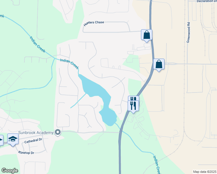 map of restaurants, bars, coffee shops, grocery stores, and more near 4110 Lake Summit Court in McDonough