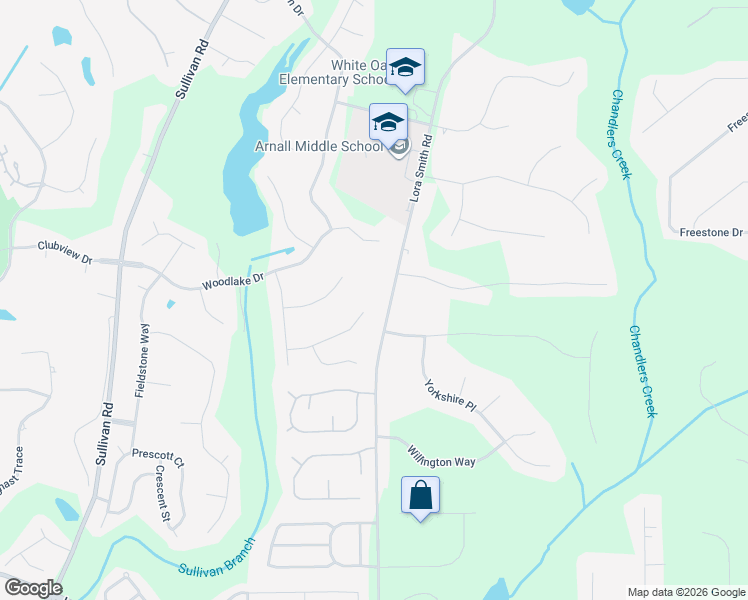 map of restaurants, bars, coffee shops, grocery stores, and more near 91 Mosswood Trail in Newnan