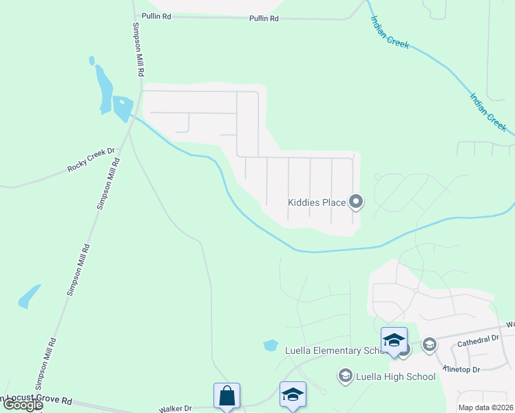 map of restaurants, bars, coffee shops, grocery stores, and more near 736 Breanna Drive in McDonough