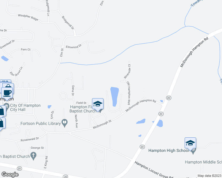 map of restaurants, bars, coffee shops, grocery stores, and more near 148 Dogwood Ridge in Hampton