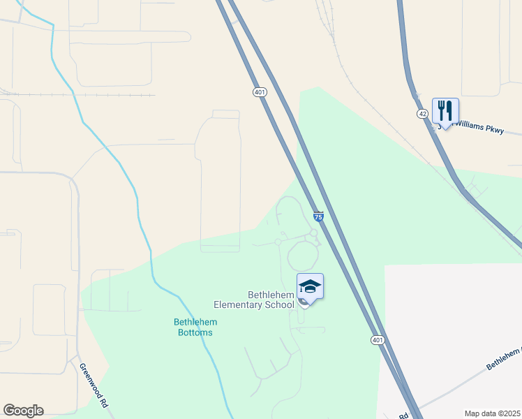 map of restaurants, bars, coffee shops, grocery stores, and more near in Locust Grove