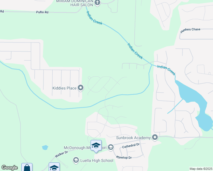 map of restaurants, bars, coffee shops, grocery stores, and more near 1621 Fuma Leaf Way in McDonough