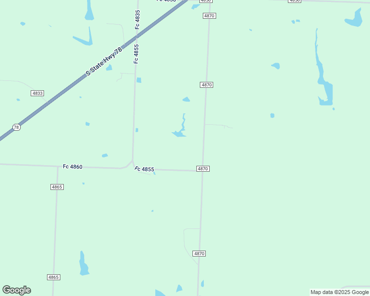 map of restaurants, bars, coffee shops, grocery stores, and more near 1213 County Road 4870 in Leonard