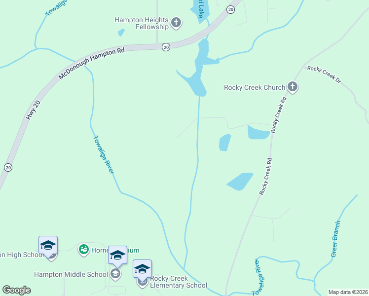 map of restaurants, bars, coffee shops, grocery stores, and more near in Hampton