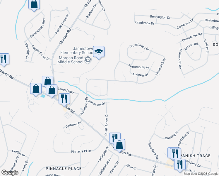 map of restaurants, bars, coffee shops, grocery stores, and more near 2808 Ptarmigan Road in Hephzibah