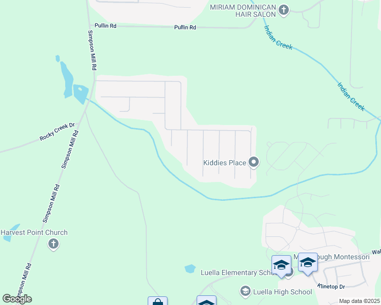 map of restaurants, bars, coffee shops, grocery stores, and more near 721 Breanna Drive in McDonough