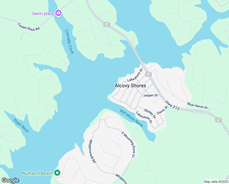 map of restaurants, bars, coffee shops, grocery stores, and more near 334 Lakeshore Drive in Monticello