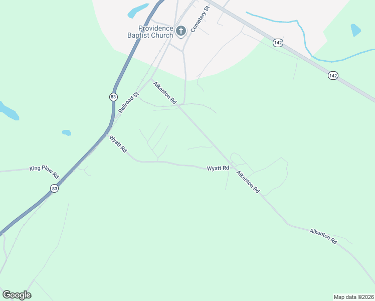 map of restaurants, bars, coffee shops, grocery stores, and more near 452 Aikenton Road in Monticello