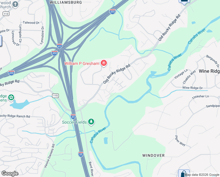 map of restaurants, bars, coffee shops, grocery stores, and more near 4390 Lennox Place in Birmingham