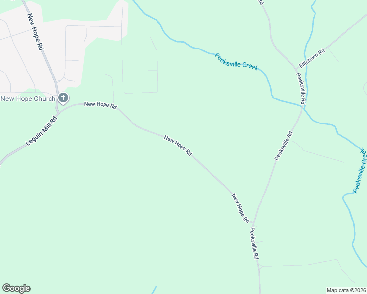 map of restaurants, bars, coffee shops, grocery stores, and more near 2839 New Hope Road in Locust Grove