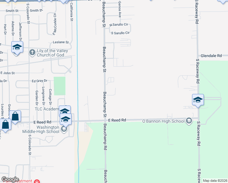 map of restaurants, bars, coffee shops, grocery stores, and more near 1160 Beauchamp Street in Greenville