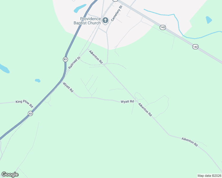 map of restaurants, bars, coffee shops, grocery stores, and more near 452 Aikenton Road in Monticello