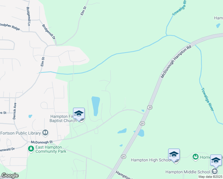 map of restaurants, bars, coffee shops, grocery stores, and more near 142 Old Hampton Way in Hampton