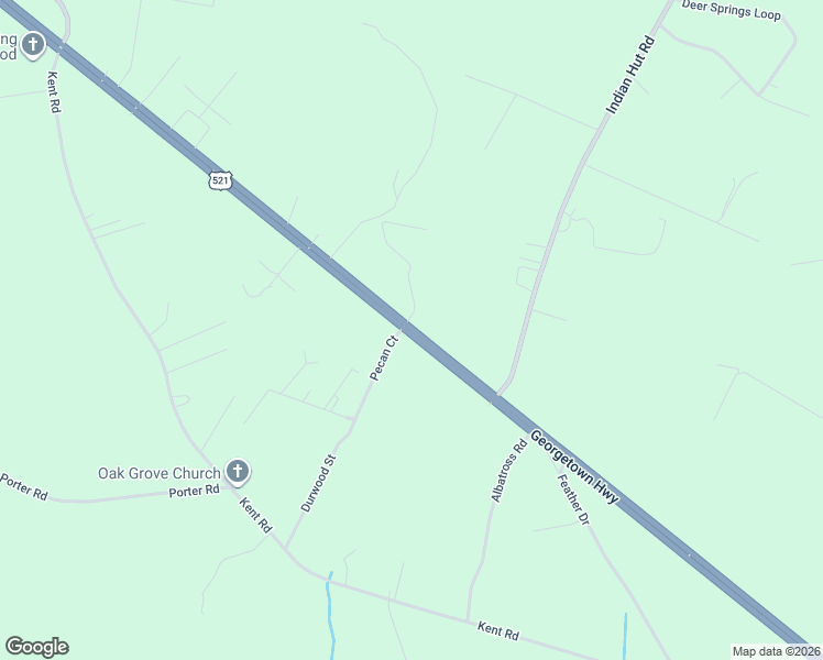 map of restaurants, bars, coffee shops, grocery stores, and more near 280 Durwood Street in Georgetown