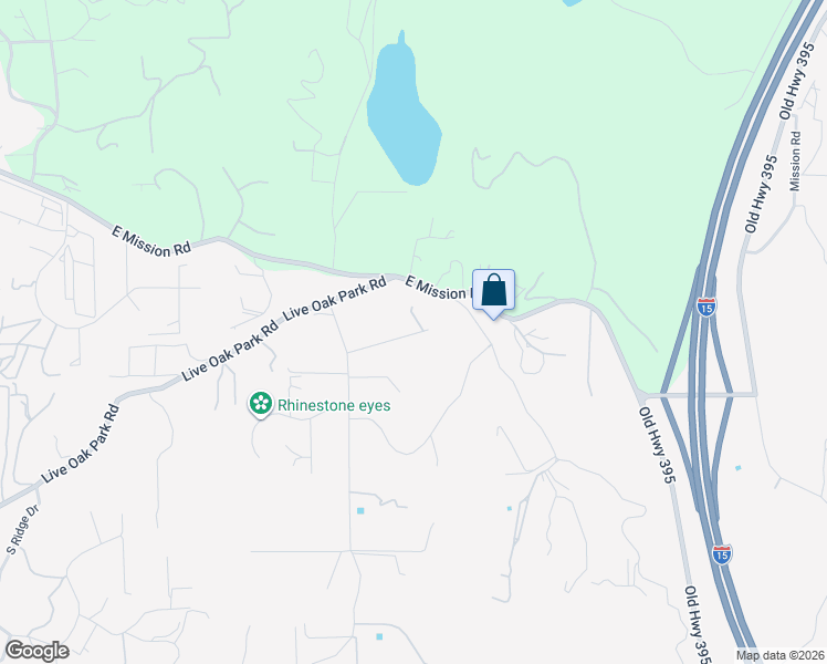 map of restaurants, bars, coffee shops, grocery stores, and more near 3565 Rosa Way in Fallbrook
