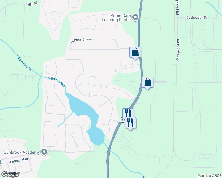 map of restaurants, bars, coffee shops, grocery stores, and more near 4007 East Point Court in McDonough