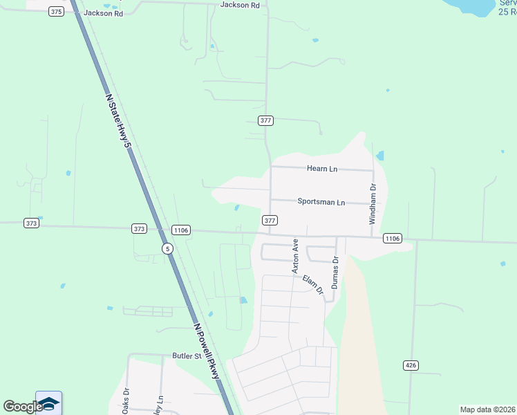 map of restaurants, bars, coffee shops, grocery stores, and more near 1615 County Road 1106 in Anna