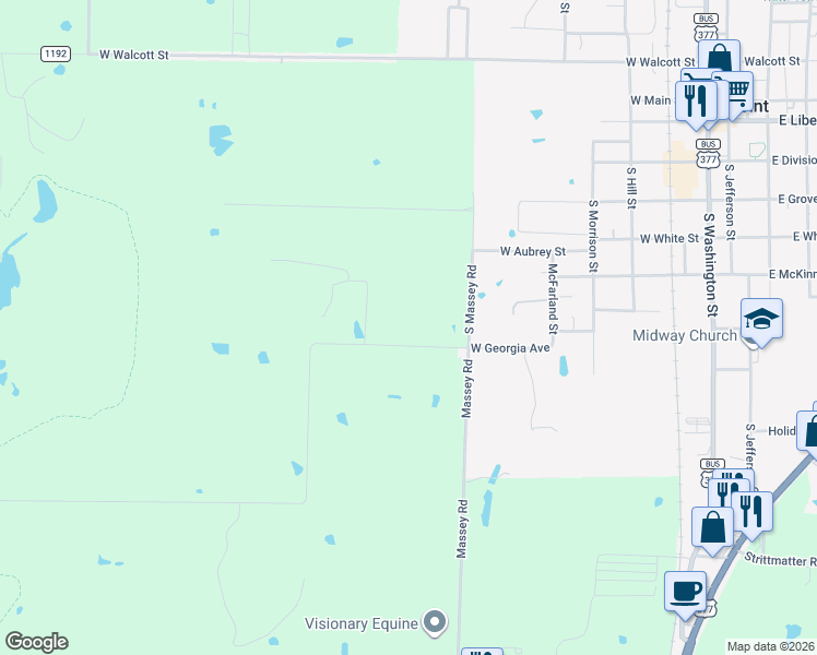 map of restaurants, bars, coffee shops, grocery stores, and more near 9330 Wilson Road in Pilot Point