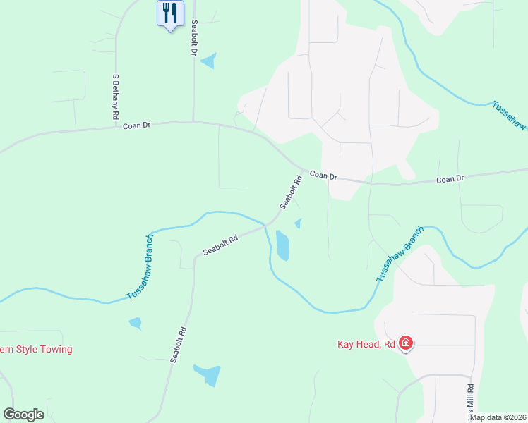map of restaurants, bars, coffee shops, grocery stores, and more near 785 Seabolt Road in Locust Grove
