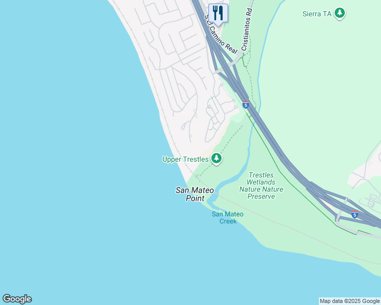 map of restaurants, bars, coffee shops, grocery stores, and more near 4130 Calle Isabella in San Clemente