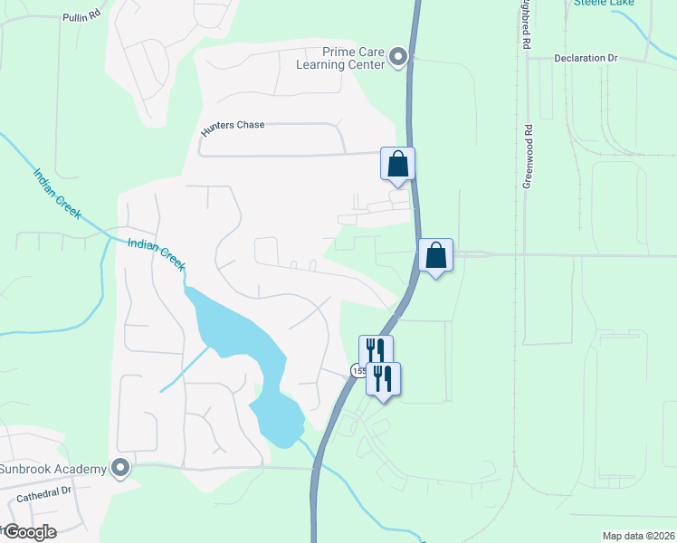 map of restaurants, bars, coffee shops, grocery stores, and more near 188 Lossie Lane in McDonough