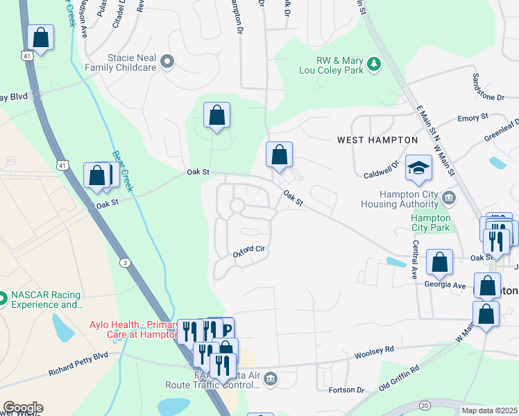 map of restaurants, bars, coffee shops, grocery stores, and more near Kingston Court in Marietta