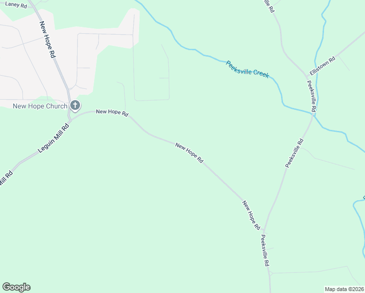 map of restaurants, bars, coffee shops, grocery stores, and more near 2332 New Hope Road in Locust Grove