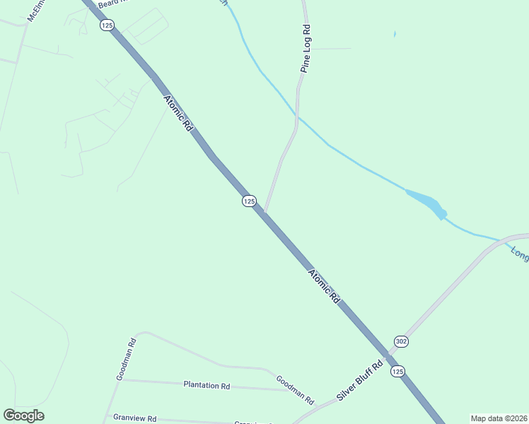 map of restaurants, bars, coffee shops, grocery stores, and more near 5731-5991 Atomic Road in Beech Island