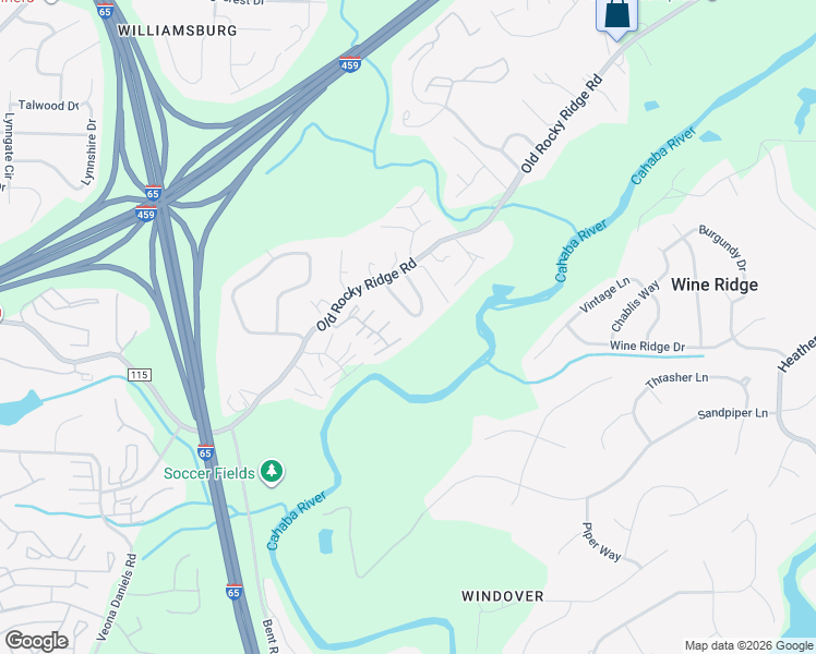 map of restaurants, bars, coffee shops, grocery stores, and more near 3853 Ripple Leaf Circle in Vestavia Hills