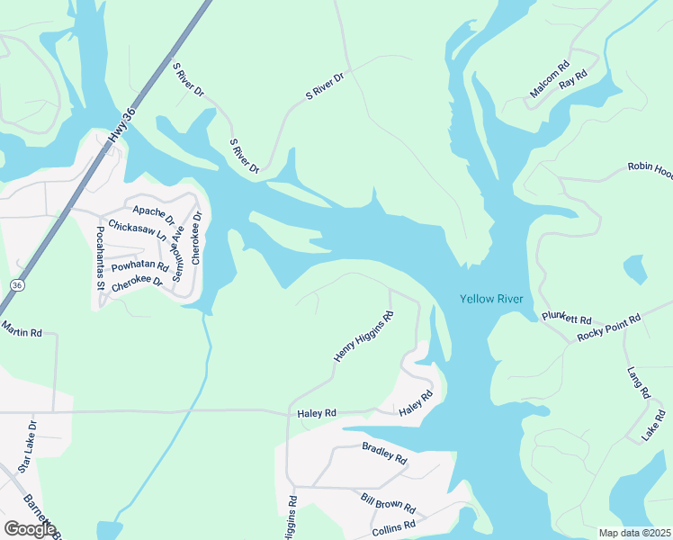 map of restaurants, bars, coffee shops, grocery stores, and more near 424 Henry Higgins Road in Jackson