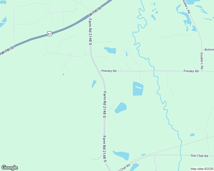 map of restaurants, bars, coffee shops, grocery stores, and more near 411 Farm to Market 2148 in Texarkana
