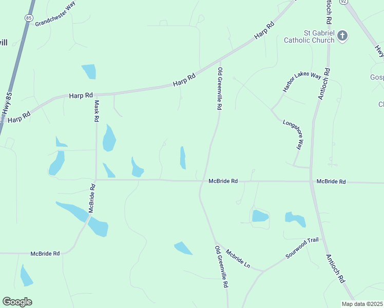 map of restaurants, bars, coffee shops, grocery stores, and more near 475 McBride Road in Fayetteville