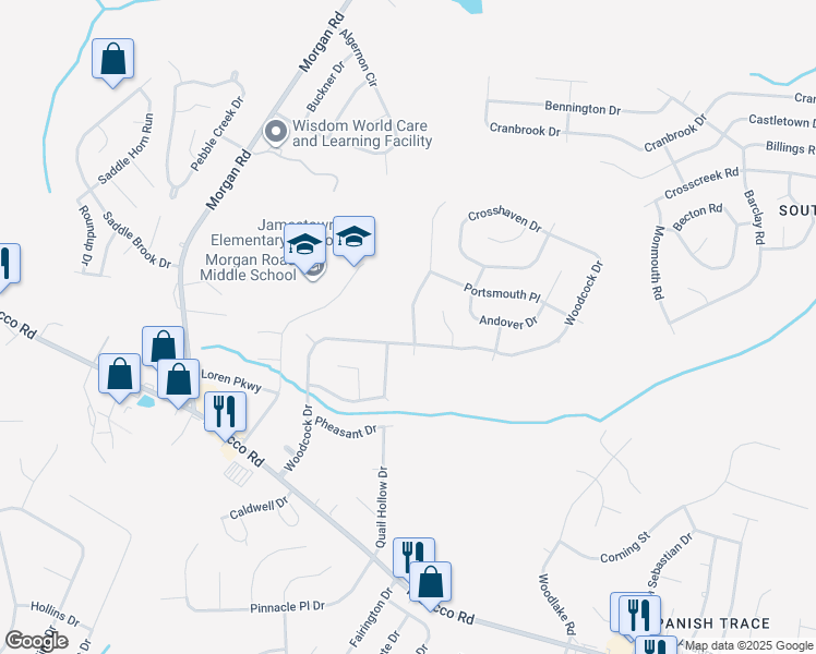 map of restaurants, bars, coffee shops, grocery stores, and more near 2827 Crosscreek Road in Hephzibah