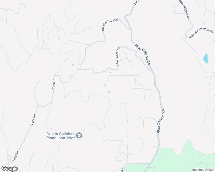 map of restaurants, bars, coffee shops, grocery stores, and more near 1050 Rice Canyon Road in Fallbrook