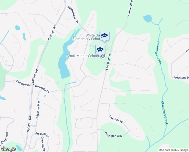 map of restaurants, bars, coffee shops, grocery stores, and more near 69 Woodlake Drive in Newnan