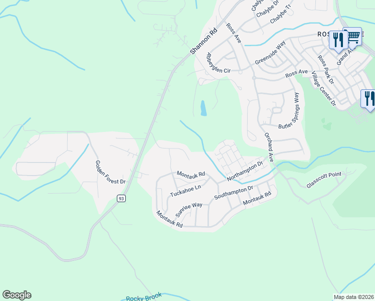 map of restaurants, bars, coffee shops, grocery stores, and more near 2499 Sebonac Road in Hoover