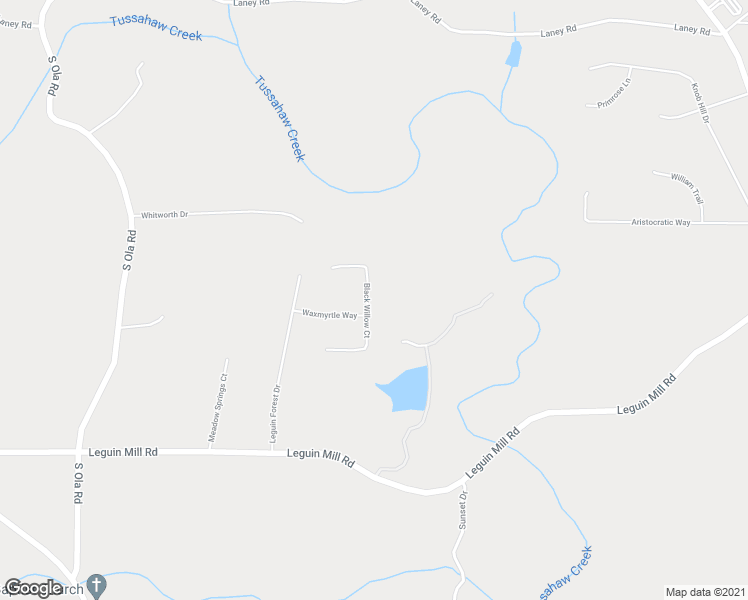 map of restaurants, bars, coffee shops, grocery stores, and more near 318 Black Willow Court in Locust Grove