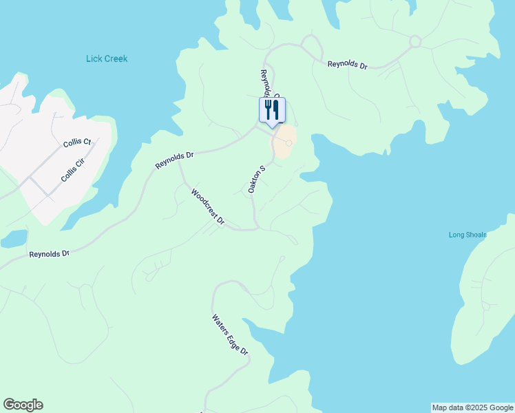 map of restaurants, bars, coffee shops, grocery stores, and more near 137 Oakton South in Eatonton