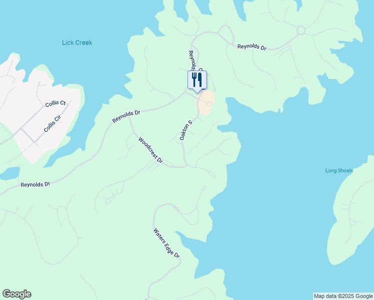 map of restaurants, bars, coffee shops, grocery stores, and more near 137 Oakton South in Eatonton
