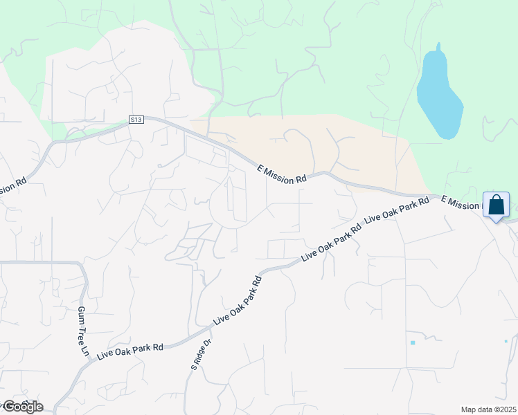 map of restaurants, bars, coffee shops, grocery stores, and more near 1210 Valentine Lane in Fallbrook