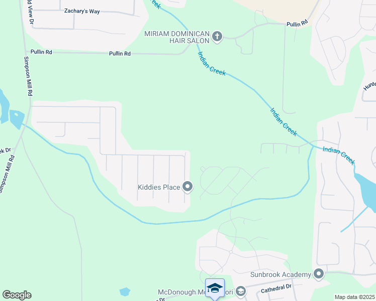 map of restaurants, bars, coffee shops, grocery stores, and more near 327 Ermines Way in McDonough